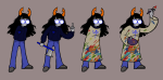  2025 admiralexclipse amisia_erdehn axe blood casual fullres hiveswap jaggy_lines solo sprite_mode starter_outfit the_finger 