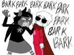  anonymous_artist carrying crying dave_strider dogtier fullres godtier grimbark jade_harley knight profile space_aspect text time_aspect witch 