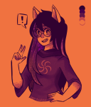  ! dogtier godtier jade_harley limited_palette request solo sugar-doodles witch word_balloon 