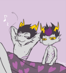  2012 ampcest amporas ancest cronus_ampora dancestors eridan_ampora fullres heart music_note no_glasses no_shirt nsfw_source nudity q-dormir scars shipping smoking 
