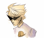  animated crying dirk_strider fncyhorsekind freckles headshot private_source solo starter_outfit 