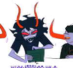  2024 fullres gamzee_makara melerbytes sketch sober_gamzee starter_outfit tavros_nitram text 