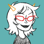  2012 fullres grayscale headshot highlight_color lineart monochrome solo starter_outfit terezi_pyrope witch-of-derp 