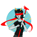  2013 animated blindfold dragon_cane fullres glitch light-brights solo starter_outfit terezi_pyrope 
