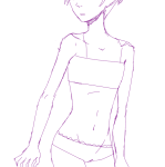  head_out_of_frame lineart monochrome rose_lalonde ryuiishi solo undergarments 