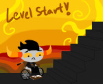  chibi land_of_sand_and_zephyr solo stairs tavros_nitram wheelchair 