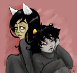  crying dogtier godtier jade_harley karkat_vantas kats_and_dogs palerom redrom secret-soup shipping witch 