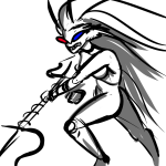  2017 ancestors fullres grayscale her_imperious_condescension highlight_color imperial_trident monochrome solo starter_outfit steelcorridor 