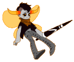  animated artificial_limb cigarette_holder_lance midair solo steak-king tavros_nitram transparent wings_only 