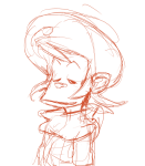  2012 fullres headshot monochrome roxy_lalonde sketch solo starter_outfit worthikids 