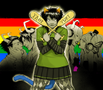 2025 ace_attorney coolcritter83 dancestors dream_ghost flag fullres lgbt_pride magnet meulin_leijon minato starter_outfit text trollified vocaloid 