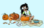  2014 barefoot casual fullres halloweenstuck illustrating jade_harley poidkea pumpkin solo 