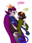 action_claws blackrom catfish demented-sheep eridan_ampora nepeta_leijon no_hat profile request shipping word_balloon 