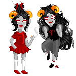  2014 animated aradia_megido damara_megido dancestors dead_aradia dream_ghost drug_use fullres megidos midair pixel smoking starter_outfit transparent veri 