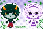  ! 2026 body_modification chibi freckles fullres gash_sash heart kanaya_maryam redrom reiiriko rose_lalonde rosemary shipping stars starter_outfit 