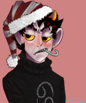  2013 blush candy dagmars food fullres hat headshot holidaystuck karkat_vantas solo starter_outfit 