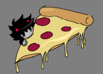  2025 biting blush food fullres jaggy_lines karkat_vantas skyzahhak solo 