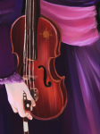  alizabith aspect_symbol black_squiddle_dress epic head_out_of_frame instrument light_aspect rose_lalonde solo violin 