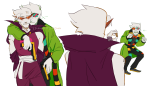 2023 blush dirk_strider fullres godtier golden_guns gun heart_aspect homestuck:_beyond_canon jake_english meat_timeline prince pumpkin_patch shipping svetoshumovaya sweat ultimate_dirk weapon
