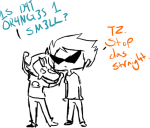  c4ndyr3d dirk_strider ghost_in_the_smell redrom shipping sketch terezi_pyrope 