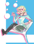  alcohol cocktail_glass darkhakao roxy_lalonde solo starter_outfit 