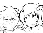  2024 adorabloodthirsty daily glasses_added grayscale karkat_vantas maoxuewang25514 monochrome no_glasses seeing_terezi shipping sketch terezi_pyrope 