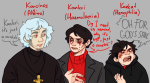  2026 ancestors blood casual dancestors daydenmax-drawings fashion fullres headshot humanized kankri_vantas karkat_vantas religious_wear scars text the_sufferer vantases word_balloon 