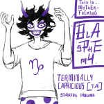  2025 fullres gamzee_makara grayscale ham0naa highlight_color monochrome sober_gamzee solo starter_outfit text word_balloon 