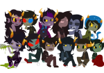  2013 action_claws alternians aradia_megido arms_crossed back_to_back beverage cat_hat dead_aradia drug_use equius_zahhak eridan_ampora feferi_peixes fullres_export_attempted gamzee_makara kanaya_maryam karkat_vantas lord-hon nepeta_leijon profile sitting sollux_captor sopor_slime starter_outfit tavros_nitram terezi_pyrope transparent vriska_serket walking_cane 