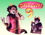  2017 aei-sb body_modification dammek&#039;s_hoodie fake_horns fullres hiveswap holding_hands joey_claire phone starter_outfit text trizza_tethis xefros_tritoh 