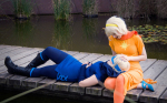  2014 cosplay fullres godtier head_on_lap light_aspect lying mitsuki-aizawa real_life rogue rose_lalonde roxy_lalonde seer sitting void_aspect yoshi-a-1rst 