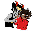  2023 blush body_modification dancestors dirk_strider fullres humanized jaggy_lines kankri_vantas mompasaurus redcap redrom shipping speciesswap starter_outfit strong_tanktop trollified 