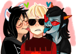  coolkids dave_strider dogtier freckles godtier heart jade_harley knight licking multishipping redrom shipping spacetime stripedjumpers terezi_pyrope witch 
