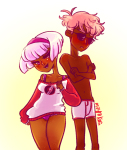  arms_crossed blush clothingswap dave_strider dersecest incest maya red_baseball_tee redrom rose_lalonde shipping undergarments 