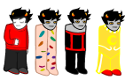  2025 blahjeeghr dancestors dreamself fullres jaggy_lines kankri's_grub_pjs kankri_vantas rainbow_drinker righteous_leggings solo sprite_mode starter_outfit transparent 
