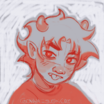  2024 fullres headshot karkat_vantas monochrome onlysushicat sketch solo 