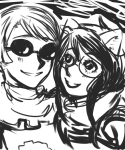  catskid100 dave_strider dogtier godtier grayscale headshot jade_harley knight redrom seasonalsource shipping spacetime witch 