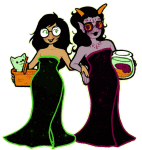  3_in_the_morning_dress animated arm_in_arm becquerel cuttlefish feferi_peixes freckles horrorcuties jade_harley mailmummy redrom shipping transparent wonk 