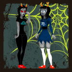 2012 aranea_serket crying dancestors dream_ghost fullres no_glasses sioxanne starter_outfit sufferer_necklace terezi_pyrope web