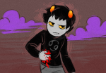  2015 blood clouds fullres karkat_vantas land_of_pulse_and_haze panel_redraw solo starter_outfit xamag 