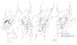 2025 blush callie_ohpeee calliope fake_horns fullres grayscale grlgogames heart jaggy_lines monochrome request solo text