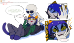  2023 audieaudieaudie biting cat_hat comic coolcat dave_strider fullres nepeta_leijon request shipping starter_outfit text word_balloon 