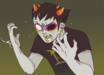  animated arcstuck blood glasses_added half_ghost sollux_captor solo 