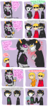 2012 body_modification comic dancestors dave_strider dream_ghost fullres godtier high_five kanaya_maryam karkat_vantas knight light_aspect meenah_peixes rainbow_drinker rose_lalonde seer starter_outfit terezi_pyrope text time_aspect word_balloon zamii070