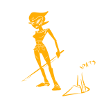  2017 dirk_strider fullres lineart monochrome rule63 solo steelcorridor text unbreakable_katana 