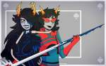  2016 amputation ancestors blackrom blinded_mindfang blindfang blood blush bondage dragon_staff fullres loopusomg marquise_spinneret_mindfang neophyte_redglare no_hat noose shipping spade starter_outfit 