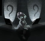  2014 ? arms_crossed beetleneedle clover clover_with_a_mouth felt fullres sitting 