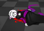 2015 black_squiddle_dress blood dream_ghost flash_asset fullres ikimaru lying rose_lalonde solo