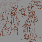  2025 art_dump felt fullres headshot kataeva lineart monochrome sketch smoking solo starter_outfit text thought_balloon trace 