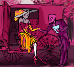  2012 au crowbar fashion felt fullres holding_hands no_hat redrom scars shipping starter_outfit tricotee white_queen wq 